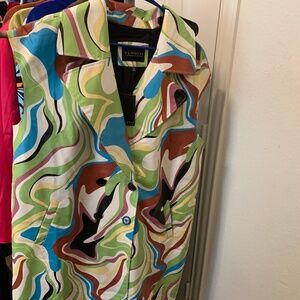 Faux Leather Dress/Duster